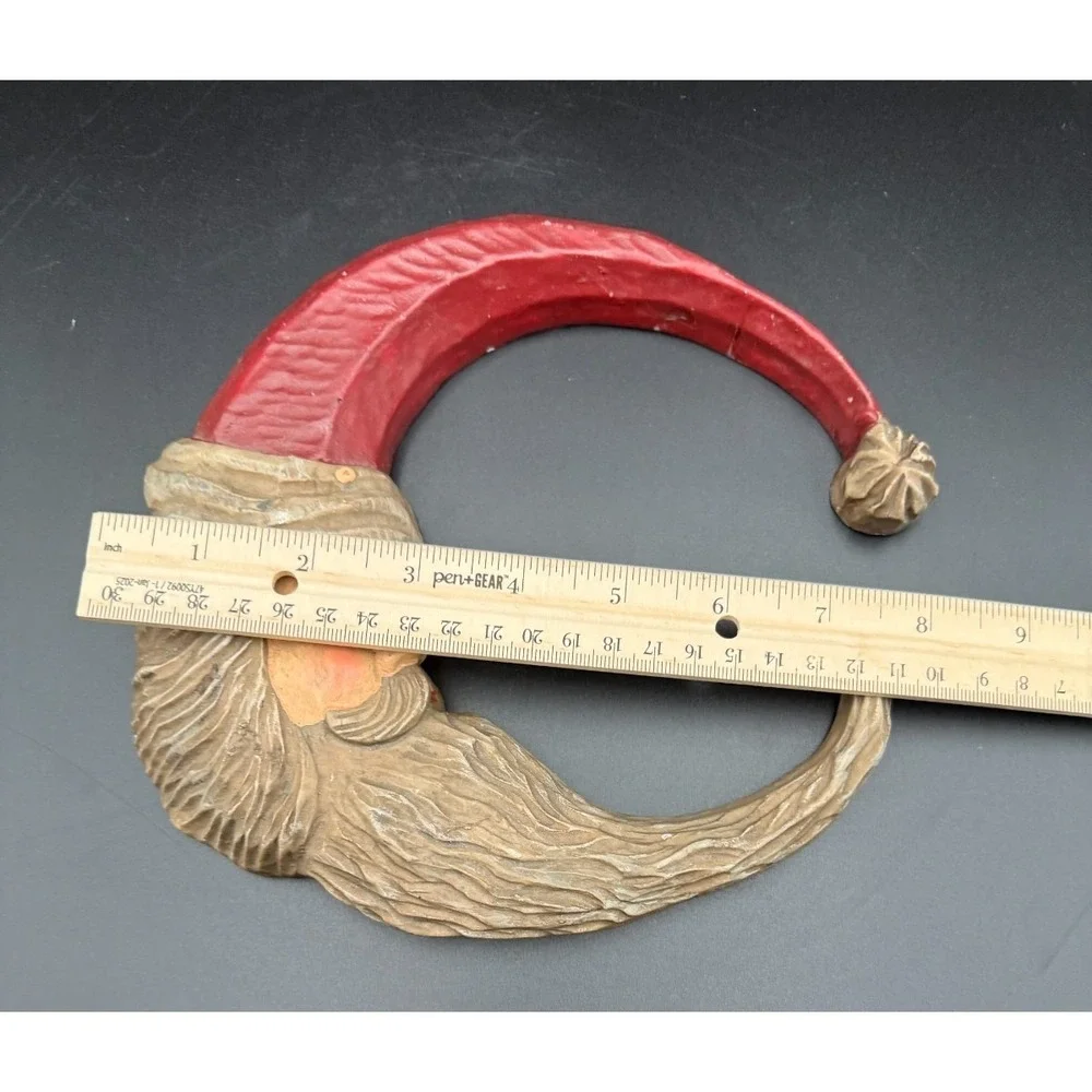 Vintage House Of Lloyd Old Christmas Santa Half Moon Around The World Wall Decor